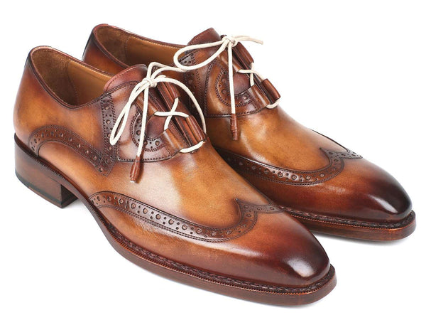 Paul Parkman Goodyear Welted Ghillie Lacing Wingtip Brogues (ID#2955-CML) - WKshoes