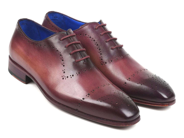 Paul Parkman Burgundy Hand-Painted Classic Brogues (ID#ZLS35BUR) - WKshoes