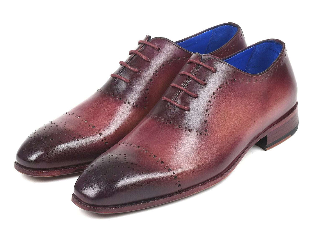 Paul Parkman Burgundy Hand-Painted Classic Brogues (ID#ZLS35BUR) - WKshoes