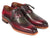 Paul Parkman Goodyear Welted Ghillie Lacing Brogues Green & Bordeaux (ID#2955-GRB) - WKshoes