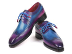 Paul Parkman Goodyear Welted Wingtip Derby Shoes Purple & Blue (ID#511V63) - WKshoes