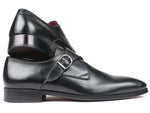 Paul Parkman Black Leather Single Monkstraps (ID#011BLK54) - WKshoes