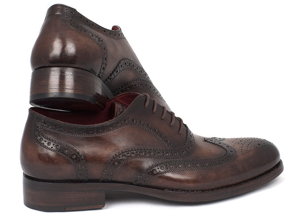 Paul Parkman Wingtip Oxfords Goodyear Welted Brown (ID#027-BRW) - WKshoes