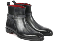 Paul Parkman Men's Gray Patina Jodhpur Boots (955GRY57) - WKshoes