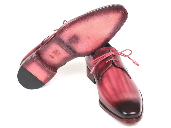 Paul Parkman Pink & Purple Hand-Painted Derby Shoes (ID#326-PNP) - WKshoes