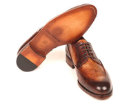 Paul Parkman Men's Dual Tone Brown Derby Shoes (ID#995-BRW) - WKshoes