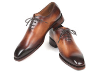 Paul Parkman Men's Wholecut Oxfords Brown Leather (ID#3222-BRW) - WKshoes