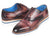 Paul Parkman Men's Smart Casual Oxfords Purple Leather (ID#185-PRP-LTH) - WKshoes