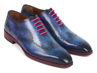 Paul Parkman Men's Wingtip Oxfords Parliament Blue (ID#741-PAR) - WKshoes