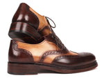 Paul Parkman Wingtip Oxfords Goodyear Welted Brown & Beige (ID#027-BJBRW) - WKshoes