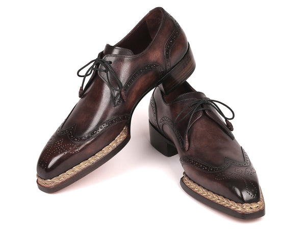 Paul Parkman Norwegian Welted Wingtip Derby Shoes Bronze (ID#8506-BRZ) - WKshoes