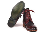Paul Parkman Men's Leather Boots Bordeaux & Navy (824BRD65) - WKshoes