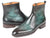 Paul Parkman Turquoise Burnished Side Zipper Boots - WKshoes