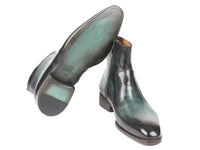 Paul Parkman Turquoise Burnished Side Zipper Boots - WKshoes