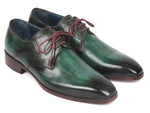 Paul Parkman Men's Green Medallion Toe Derby Shoes (ID#6584-GRN) - WKshoes