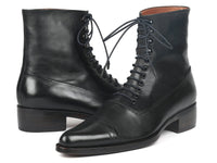 Paul Parkman Men's Goodyear Welted Boots Black Leather (ID#CW477-BLK) - WKshoes