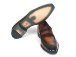 Paul Parkman Men's Penny Loafers Olive Brown (ID#10LZ24) - WKshoes
