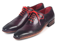 Paul Parkman Purple Leather Oxfords Side Hand-Sewn (ID#018-PRP) - WKshoes