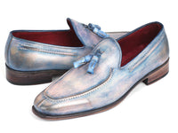 Paul Parkman Tassel Loafers Lila Hand-Painted (ID#083-LIL) - WKshoes