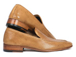 Paul Parkman Perforated Leather Loafers Beige  (ID#874-BEJ) - WKshoes