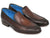 Paul Parkman Perforated Leather Loafers Brown (ID#874-BRW) - WKshoes