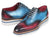 Paul Parkman Men's Smart Casual Wingtip Oxfords Blue & Purple (ID#187-BLU-PRP) - WKshoes