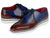 Paul Parkman Men's Smart Casual Wingtip Oxfords Brown & Blue (ID#187-BRW-BLU) - WKshoes