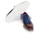 Paul Parkman Men's Smart Casual Wingtip Oxfords Brown & Blue (ID#187-BRW-BLU) - WKshoes