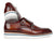 Paul Parkman Men's Smart Casual Monkstrap Shoes Brown Leather (ID#189-BRW-LTH) - WKshoes