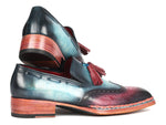 Paul Parkman Norwegian Welted Tassel Loafers Blue & Purple (ID#8507-BPR) - WKshoes