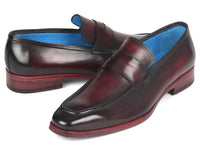 Paul Parkman Men's Purple Burnished Penny Loafers (ID#10PR23) - WKshoes