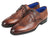 Paul Parkman Split Toe Men's Brown Derby Shoes (ID#8871BRW) - WKshoes