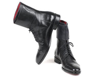 Paul Parkman Men's High Boots Black Calfskin (ID#F555-BLK) - WKshoes