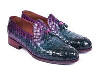 Paul Parkman Woven Leather Tassel Loafers Multicolor (ID#WVN88-MIX) - WKshoes