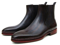 Paul Parkman Navy & Bordeaux Chelsea Boots - WKshoes