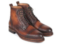 Paul Parkman Antique Burnished Brown Leather Boots