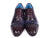 Paul Parkman Navy & Purple Woven Leather Captoe Oxfords - WKshoes