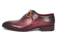 Paul Parkman Men's Burgundy Wholecut Plain Toe Oxfords - WKshoes