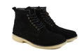 Hound and Hammer Men's Laced Suede Boots, Black