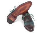 Paul Parkman Men's Green & Bordeaux Plain Toe Oxfords - WKshoes