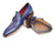 Paul Parkman Men's Blue & Purple Side Handsewn Tassel Loafer - WKshoes