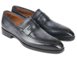 Paul Parkman Gray Burnished Goodyear Welted Loafers - WKshoes