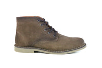 Hound and Hammer Men's Laced Suede Boots, Burnished Tobacco - WKshoes