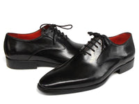 Paul Parkman Men's Black Oxfords Leather Upper and Leather Sole - WKshoes
